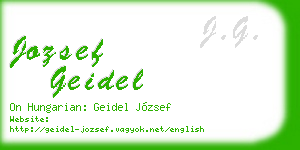 jozsef geidel business card