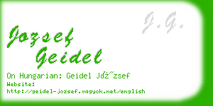 jozsef geidel business card
